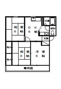 第2プレジール福田【202号室】の間取り