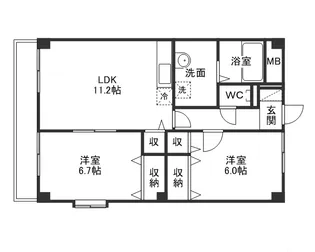 PLEIADES C棟【2階】の間取り