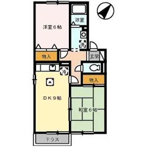 コートウィスタリア【1階】の間取り