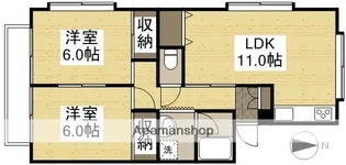 ジュネス西崎【2階】の間取り