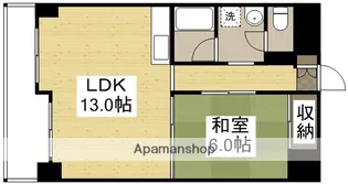 山陽マンション【601号室】の間取り