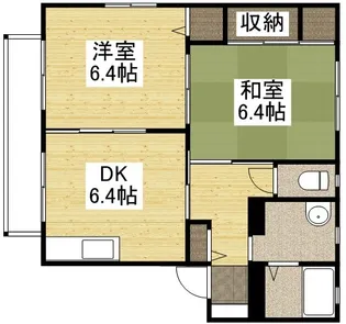 ディアス水畑 A棟【1階】の間取り