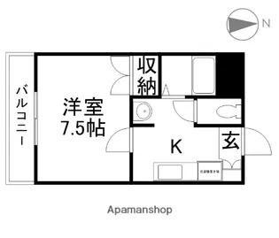 ワンダースメゾン青江【203号室】の間取り