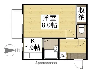 ハイツマスカットⅡ【207号室】の間取り