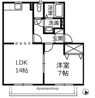 ジョイヴィレッジA【2階】の間取り