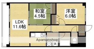 ルネス倉敷【1階】の間取り