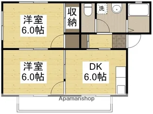 アミューズ新川【2階】の間取り