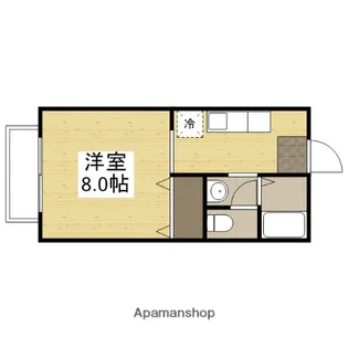 ラクシュリーマンション E棟【203号室】の間取り