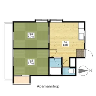 ピュア笹沖【3階】の間取り