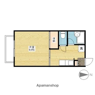 ピュア笹沖【2階】の間取り