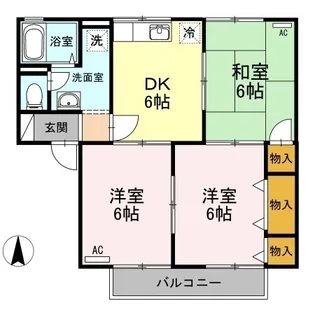 セジュールMK【2階】の間取り