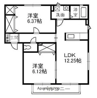 ジョイラックス B【201号室】の間取り