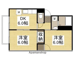 プレジール富井A棟【2階】の間取り