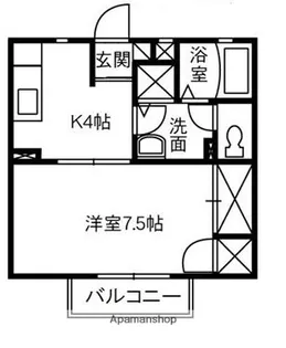リビエール倉敷C【2階】の間取り