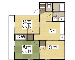 メゾニティーブラッサム A棟【2階】の間取り