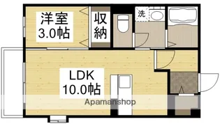 ハピネス中畝B棟【201号室】の間取り