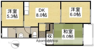 K'Sハウス A【1階】の間取り