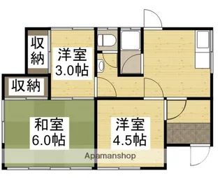 岡山県倉敷市新田【一戸建】の間取り