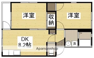 ロイヤルコーポ【2階】の間取り