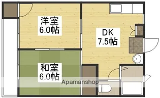 ハイツ高砂【2階】の間取り