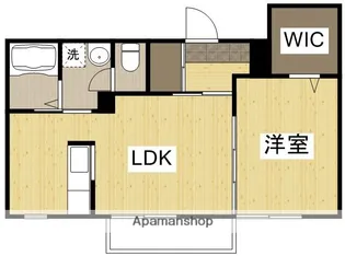 ハピネス中畝 A棟【102号室】の間取り
