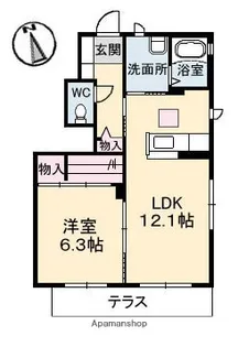 セブノール B棟【1階】の間取り