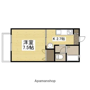 ディア エスタ A棟【1階】の間取り