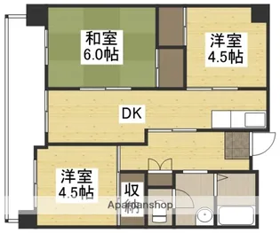 パルティーレ南倉敷【401号室】の間取り
