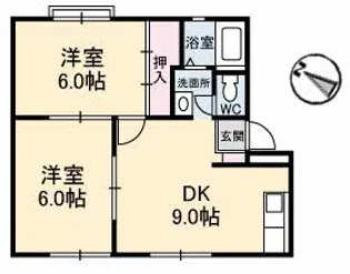 アバニティ梶谷【1階】の間取り