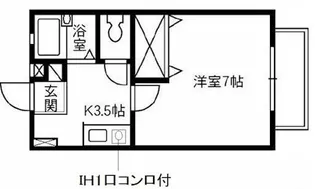 リビエール倉敷 A【2階】の間取り