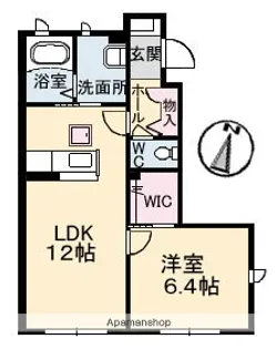 ブリエノーヴァ【1階】の間取り