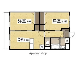 メゾンエトワール【2階】の間取り