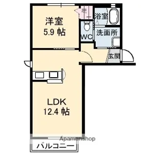 グロリオーサ【2階】の間取り