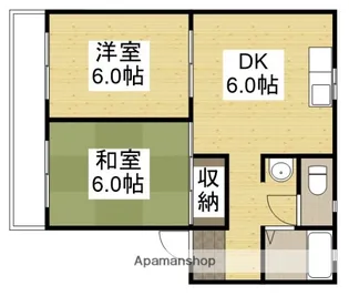 ドエル貝原【1階】の間取り