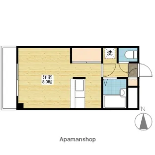 プレアール笹沖【1階】の間取り