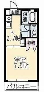 コロニーK B棟【2階】の間取り