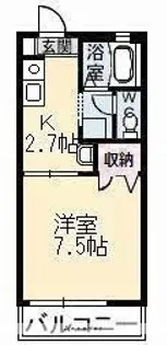 コロニーK B棟【2階】の間取り