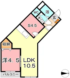 シャレーミーユ【2階】の間取り