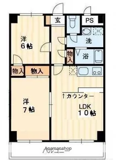 グレースタワー【9階】の間取り