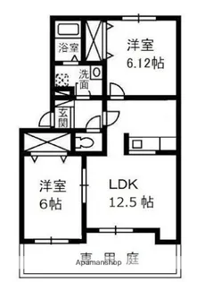 ルボア平喜 A【1階】の間取り
