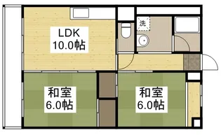 亀山総合ビル【401号室】の間取り