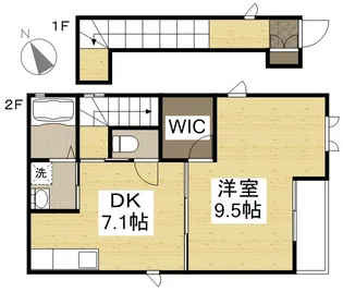 RAINBOW B棟【2階】の間取り