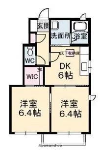 ファミーユ ドゥ アヴニール B棟【1階】の間取り