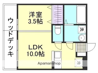 プレミアムコート乙島【1階】の間取り