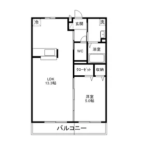 くりーん・らいふ【2階】の間取り