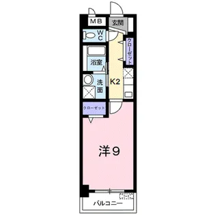 プラシード倉敷【8階】の間取り