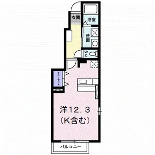 メゾンソレイユ V【1階】の間取り