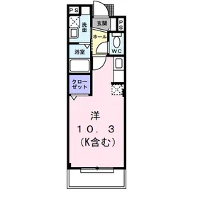 サン・スプリングメゾンA【302号室】の間取り