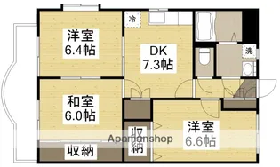カーサコモド【3階】の間取り