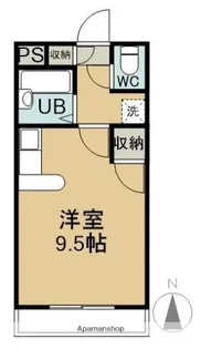 メモリアルハイツ【1階】の間取り